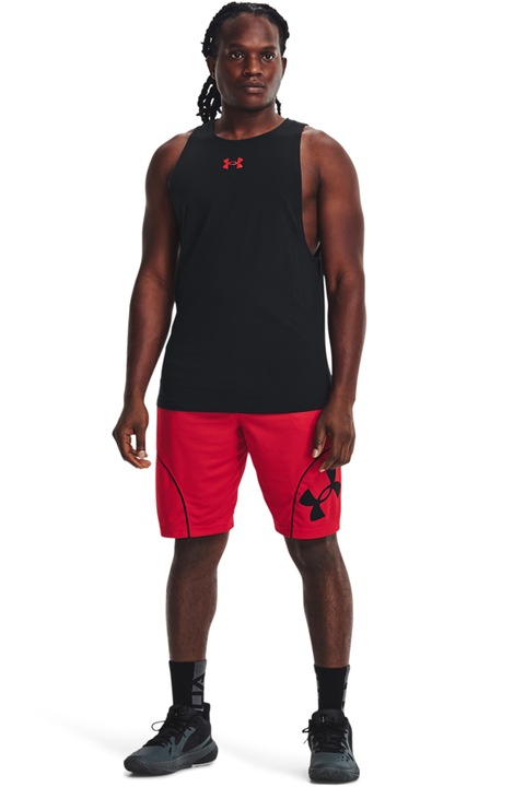 Under Armour, Pantaloni scurti lejeri pentru baschet Perimeter 11", Rosu vermillion