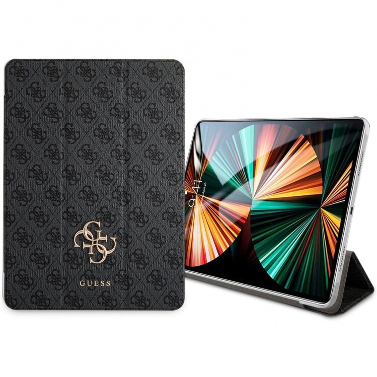 Husa de protectie Guess 4G Folio pentru Apple iPad Pro 11 (2021), Gri