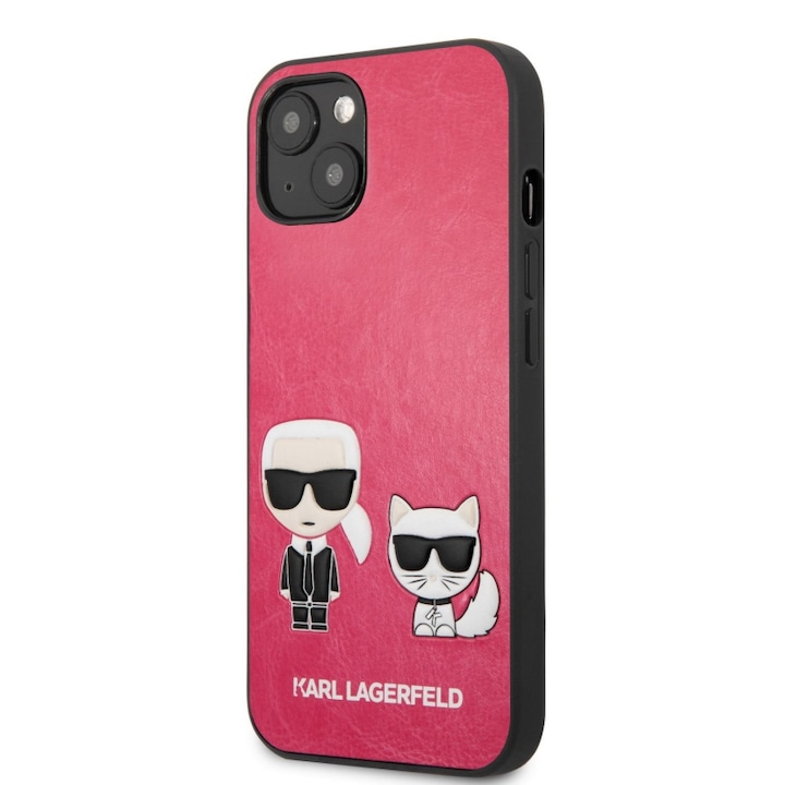 Karl Lagerfeld védőtok Apple iPhone 13, Karl és Choupette, Cyclam telefonokhoz