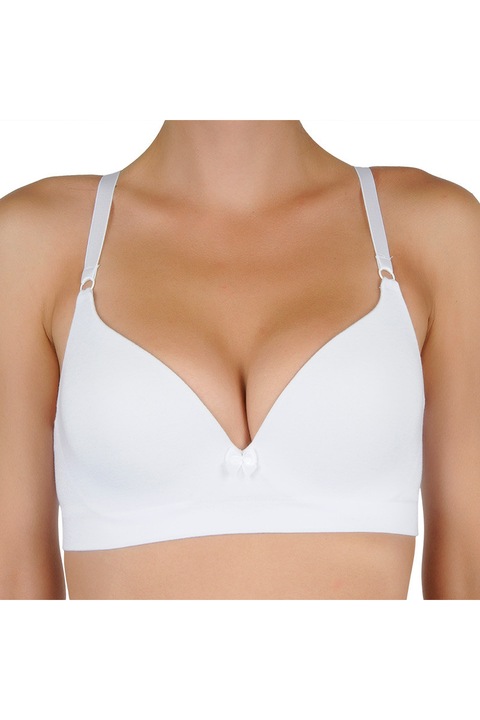 Női melltartó, Gina, pamut, fehér, 75C