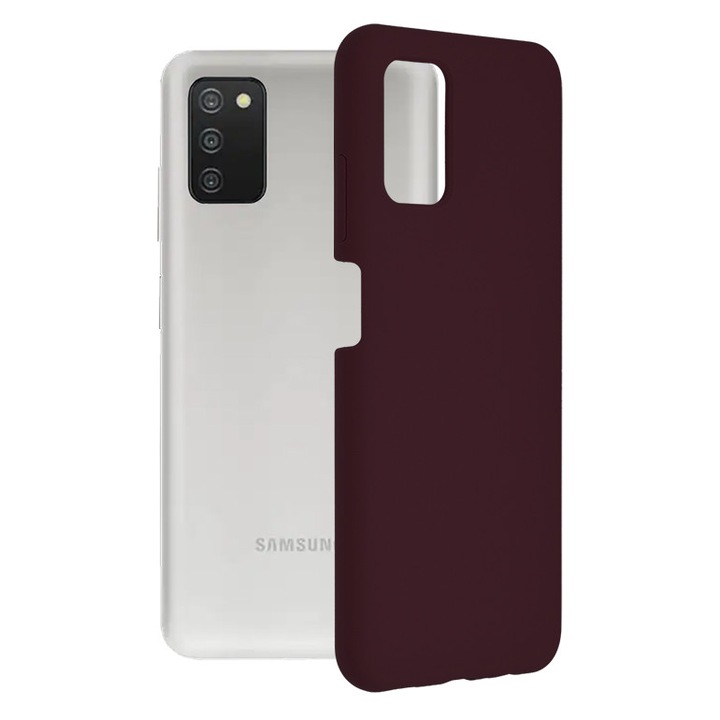Кейс за Samsung Galaxy A03s, Techsuit Soft Edge Silicone, Plum Violet