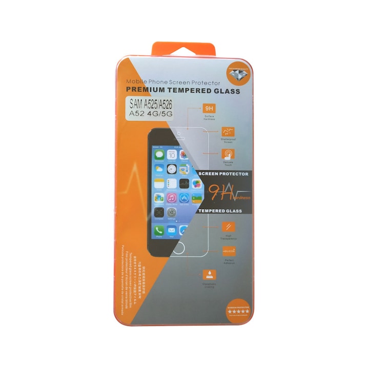Π‘ΡΡΠΊΠ»Π΅Π½ ΠΏΡΠΎΡΠ΅ΠΊΡΠΎΡ Tempered Glass, Orange, Π·Π° Samsung Galaxy A52/Galaxy A52s, ΠΠ΅Π·ΡΠ²Π΅ΡΠ΅Π½
