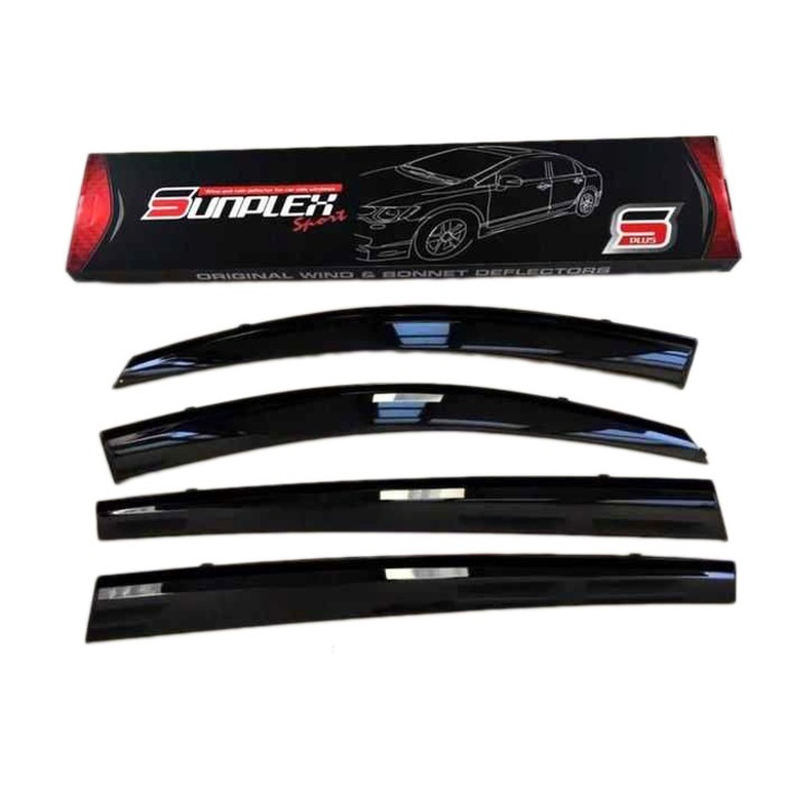 Комплект ветробрани Sunplex за Opel Astra H 2004 - 2013, Преден и заден, 4 броя