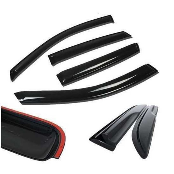 Комплект ветробрани Sunplex за Opel Astra J 2010 - 2015, Преден и заден, 4 броя
