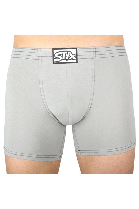 Boxeri barbati Styx F1062, Bumbac/Modal, Gri deschis, Gri deschis