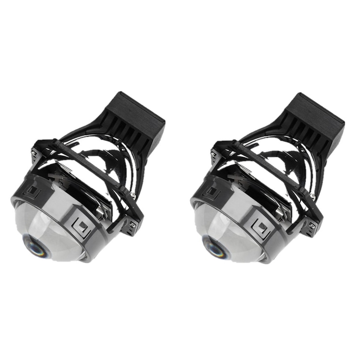 Set 2 Lupe Bi Led Auto XtremeVision® de 3" putere 55W, luminozitate 10.000 Lumeni, 5500k 12V i8-Pro