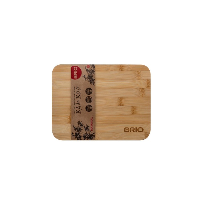 Дъска за рязане и сервиране BRIO, бамбук, 23 х 17 х 0.9 см