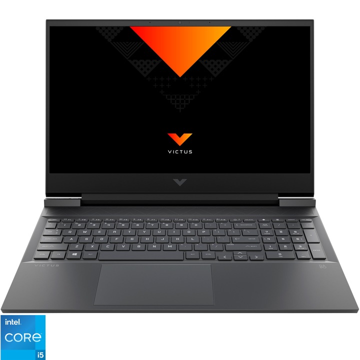 Лаптоп Gaming Victus by HP 16-d0022nq, Intel® Core™ i5-11400H, 16.1", Full HD, 144Hz, RAM 8GB, 512GB SSD, NVIDIA® GeForce® RTX™ 3060 6GB, Free DOS, Mica Silver