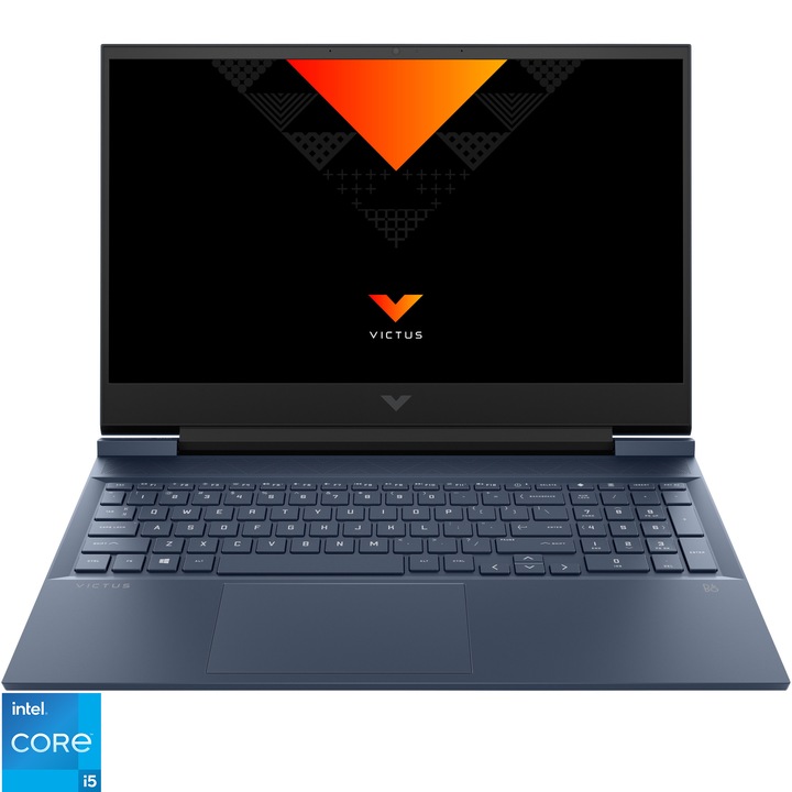 Лаптоп Gaming Victus by HP 16-d0021nq, Intel® Core™ i5-11400H, 16.1, Full HD, 144Hz, RAM 8GB, 512GB SSD, NVIDIA® GeForce® RTX™ 3060 6GB, Free DOS, Performance Blue
