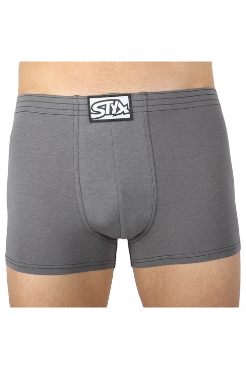 Boxeri barbati Styx Q1062, Bumbac/Modal, Gri deschis, Gri inchis