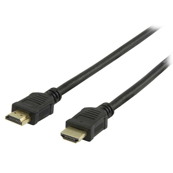 Кабел HDMI1.4 с Еthernet 15+1p мъжко - HDMI 15+1p мъжко, Златисти ...
