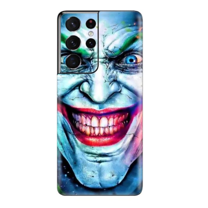 Комплект 360 Cover Skin Foils, съвместим със Samsung Galaxy S21 Ultra - Wraps Skin Printing Joker
