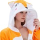 Бебешки гащеризон, ZZZ sleep GOOD SLEEPING!, мек и пухкав, Cute Fox, Orange/ White, 100-110 см