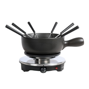 Set fondue electric cu bol ceramic de 1,2 l Livoo DOC262, 1500 W, 6 persoane