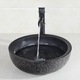 Set lavoar si baterie baie, Blackswan, Tip M65, model negru/ negru antichizat, dimensiune 41 cm