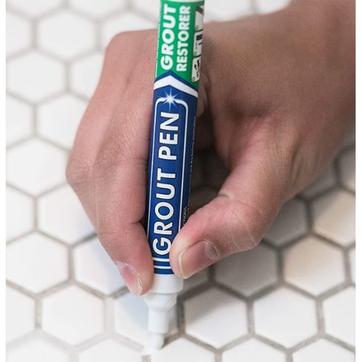 Marker Permanet cu Pasta Corectoare pentru Rosturi Faianta sau Gresie, Uscare Rapida, 15ml, Alb, Original Deals