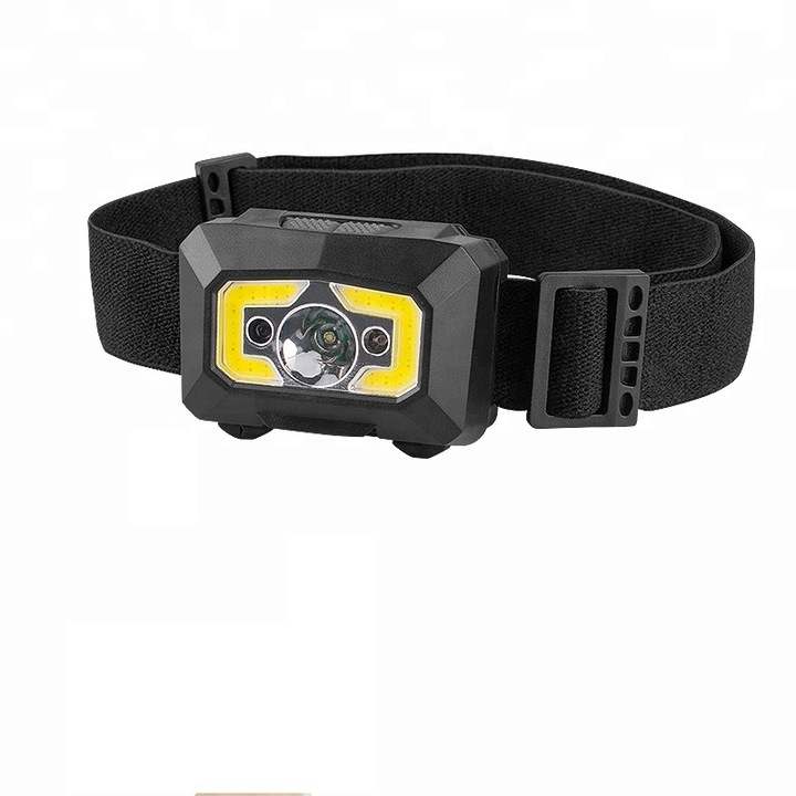 Lanterna pentru cap ZH30, ABS, LED, Reincarcabila, 3W, 1200 mAh, 60x40x38 cm, Negru