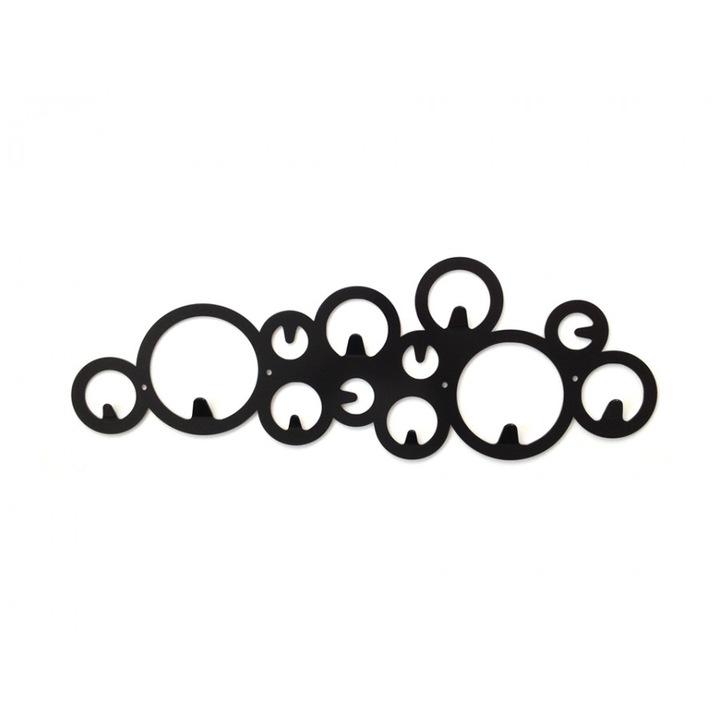 Cuier DECOlicious, DECO12 , Modern, Negru, 700 mm