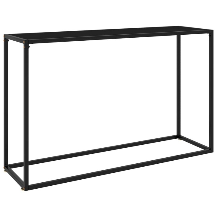 Masa consola vidaXL, negru, 120x35x75 cm, sticla securizata, 7.36 kg 322816
