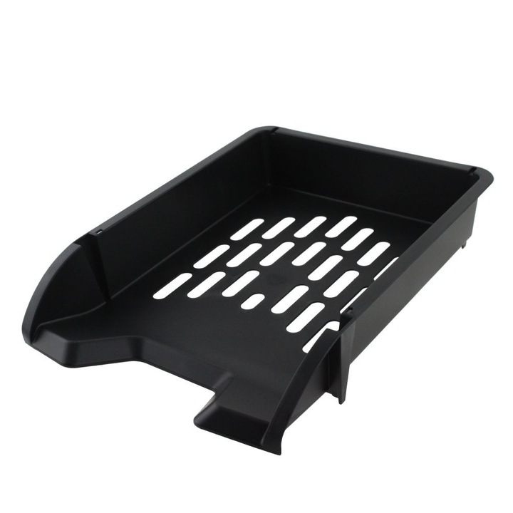 Suport Orizontal Documente ECADA, Material Plastic, Culoare Neagra