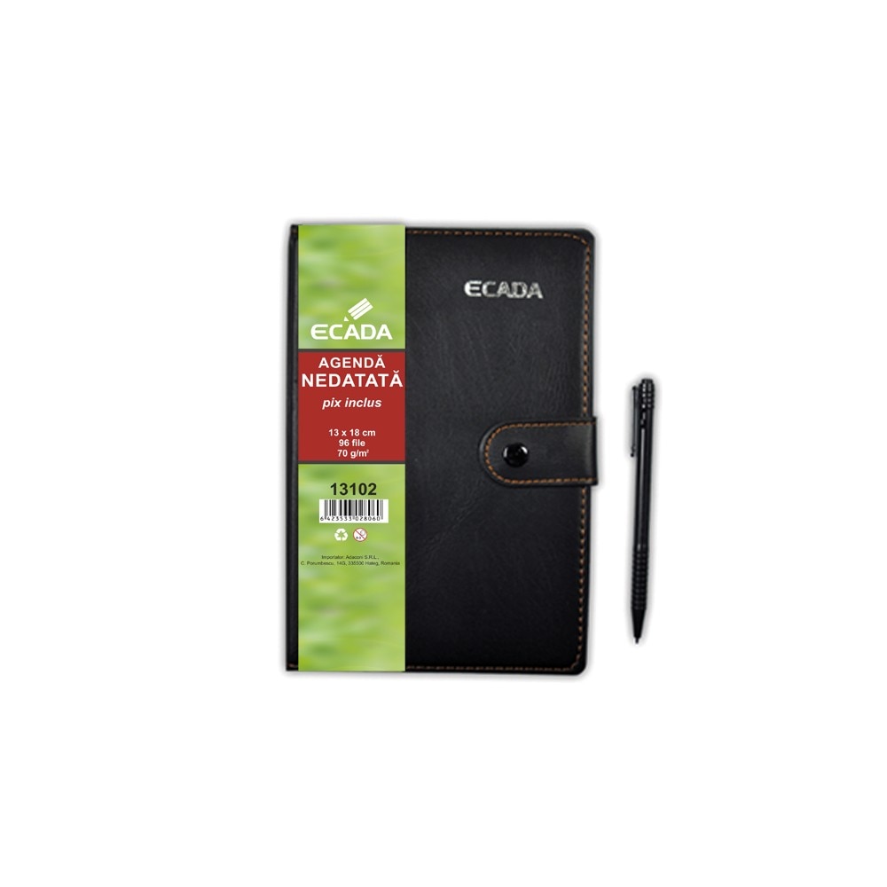 Agenda cu pix 13x18 cm ECADA