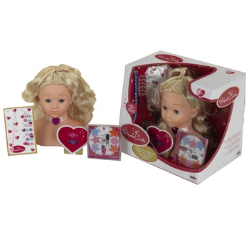 Bust papusa Klein Princess Coralie cu accesorii pentru coafat si machiaj, mediu Bust papusa Klein Princess Coralie cu accesorii pentru coafat si machiaj, mediu