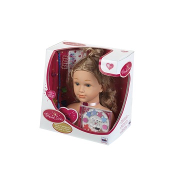 Bust papusa Klein Princess Coralie cu accesorii pentru coafat si machiaj, mare Bust papusa Klein Princess Coralie cu accesorii pentru coafat si machiaj, mare