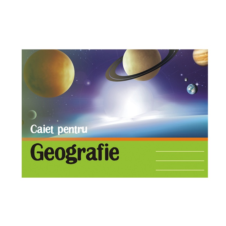 Caiet Geografie A4 24 file orizontal Ecada