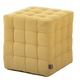 Taburet QMOBILI Bump Verde deschis, stofa, tip cub