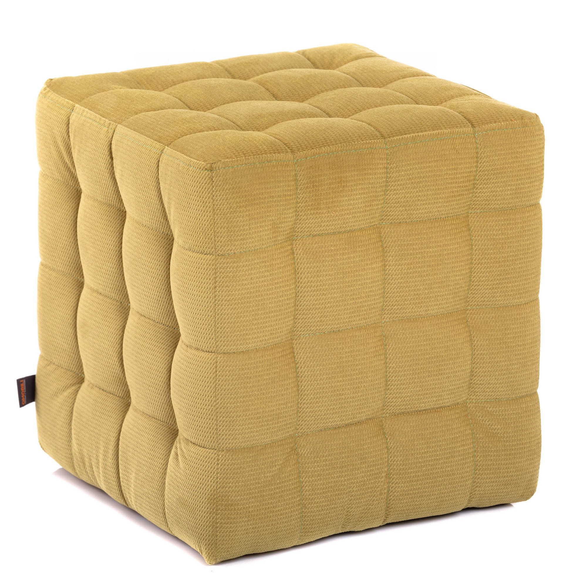 Taburet QMOBILI Bump Verde deschis, stofa