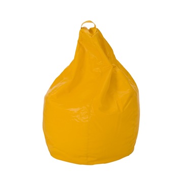 Fotoliu tip sac QMOBILI Bless, Galben piele ecologica, fotoliu para Fotoliu tip sac QMOBILI Bless, Galben piele ecologica, fotoliu para