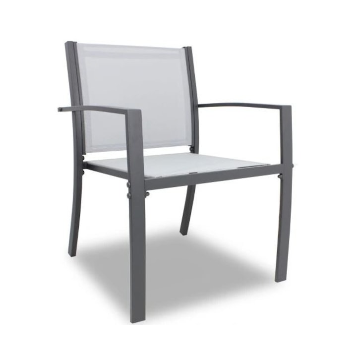 Szürke kerti szék 54x55x86cm