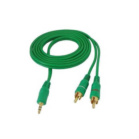 Стерео жак 3,5 мм към 2x RCA кабел, за телефон, AUX, таблет, миксер ...