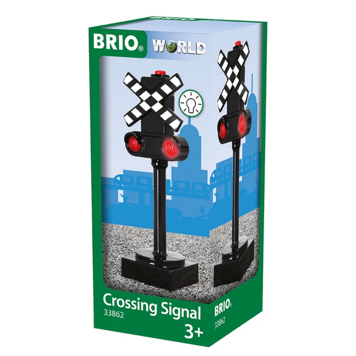 Brio - Vasúti átkelőhely jelzőlámpa (33862)