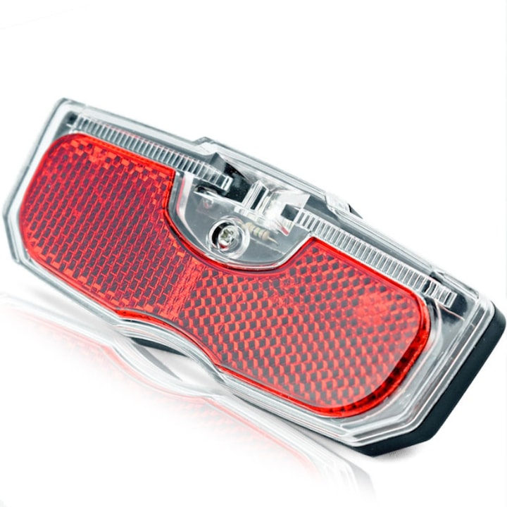 Lumini de bicicleta JET, Cu LED-uri, Montare spate, Rezistenta la apa, Negru/ Rosu/ Alb