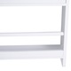 Etajera de perete pentru carti Homcom, 4 rafturi, Capacitate 30kg, Lemn de pin/MDF, 59x12x113cm, Alb