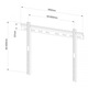 Suport TV de perete SBOX PLB-114B, fix, 40''-65'' , Negru