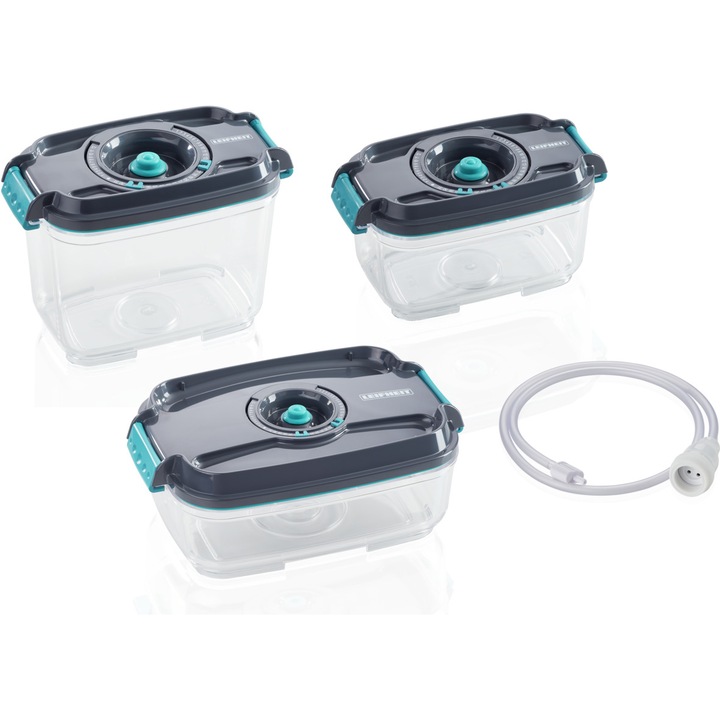 3 db Leifheit porszívó készlet (500 ml, 800 ml, 1,4 l) + adapter
