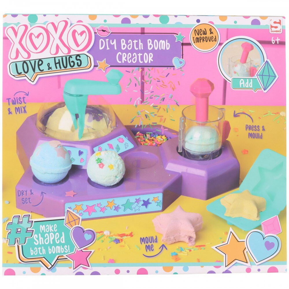 Jucarie de facut bile efervescente de baie bath bomb factory, xoxo 35 x
