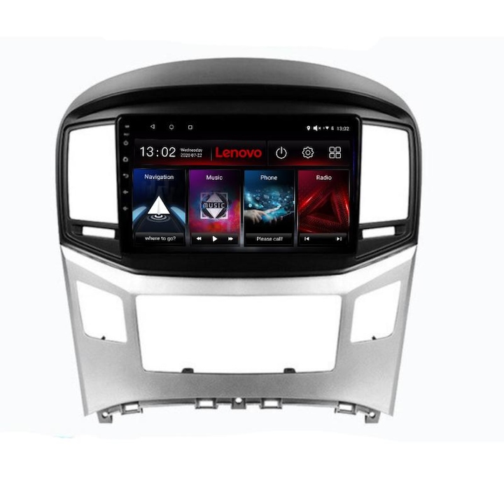 Dedikált navigáció Hyundai H1 Starex 2016- D-H1 Lenovo Octa Core Android rádióval Bluetooth Internet GPS WIFI DSP 2+32 GB 4G KIT-h1+EDT-E509-LITE