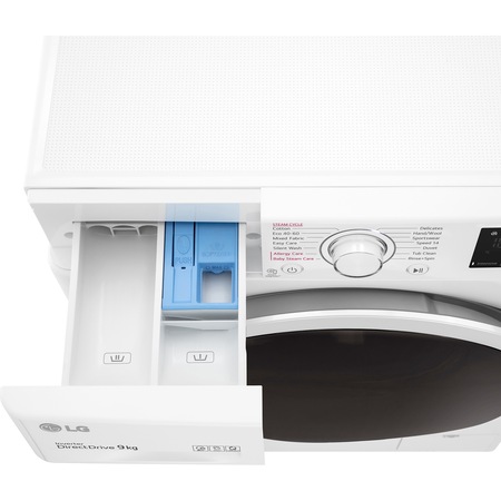 Masina de spalat rufe LG F4WV3S9AIDD, 9 kg, 1400 rpm, Clasa B, AI DD, SmarThinQ, Steam, Alb