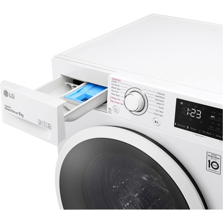 Пералня LG F4WV3S9AIDD, 9 кг, 1400 об/мин, Клас B, AI DD, SmarThinQ, Steam, Бял