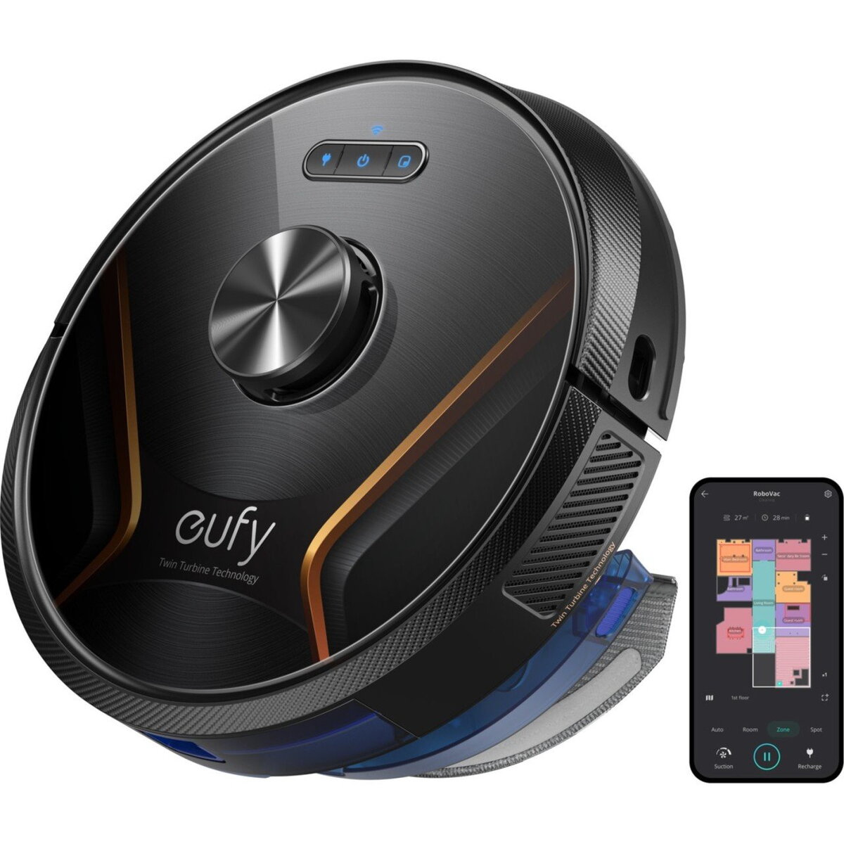 RoboVac X8 Hybrid negru