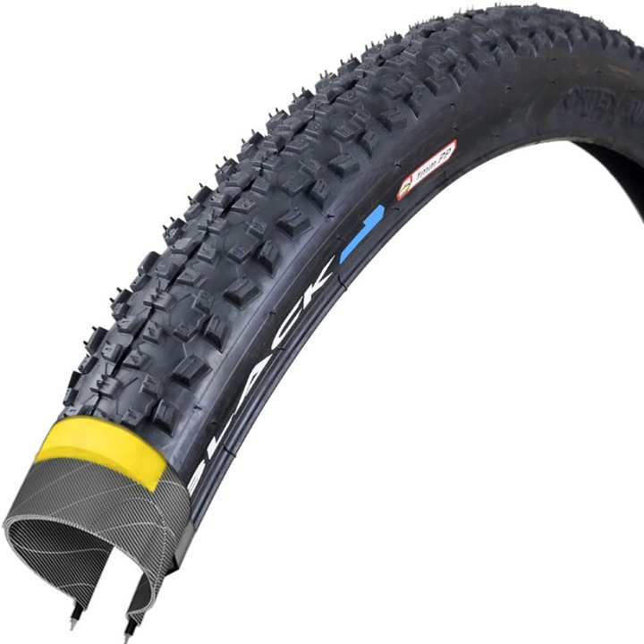 Anvelopa bicicleta Black1, 27x2.1 inch, 55-584, Negru