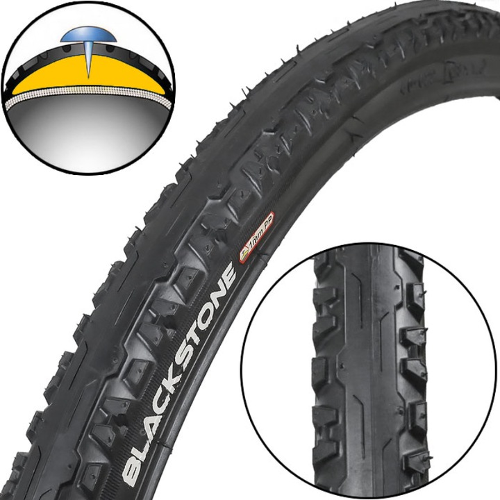 Anvelopa bicicleta Blackstone, 26x1.75 inch, 47-559, Negru
