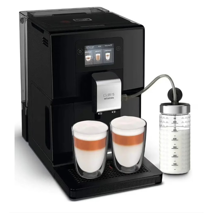 Espressor automat KRUPS Intuition EA873810, 3l, 1450W, 15 bar, Negru