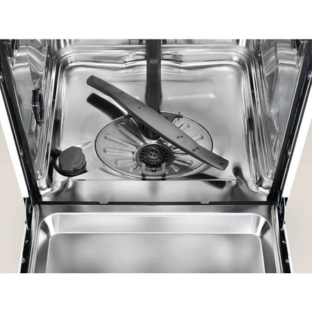 Masina de spalat vase semi-incorporabila Electrolux EES47310IX, 13 seturi, 8 programe, Clasa D, Motor inverter, Start intarziat, 60 cm