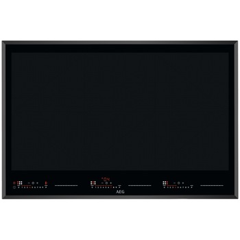 Plita incorporabila AEG IKE86688FB, Inductie, 6 zone de gatit, Total Flex, Control touch, Booster, Bridge, Timer, Oprire automata, Detectarea vaselor, 80 cm, Negru
