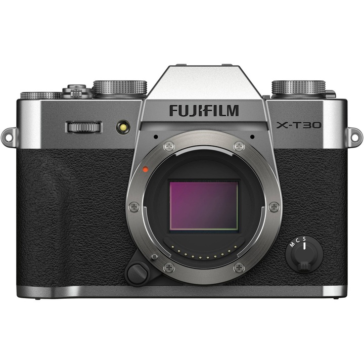 Aparat foto Mirroless Fujifilm X-T30 II, 26 MP, 4K, Body, Argintiu