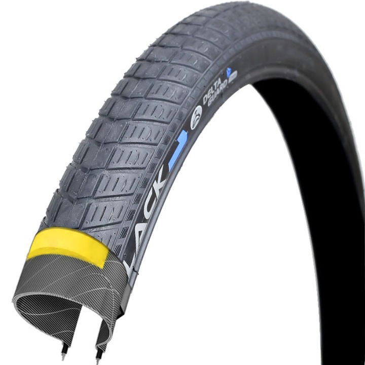 Anvelopa bicicleta Black1, 28x2 inch, 50-622, Negru